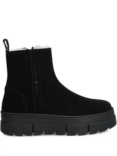 Botki Canada Snow zamszowe na platformie czarne