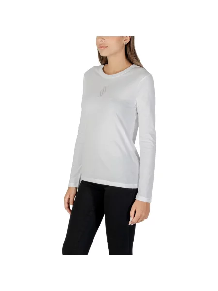 Tričko Eax s dlouhými rukávy bílé