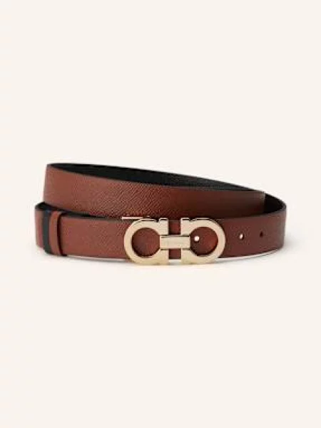 Ferragamo Skórzany Dwustronny braun czarny