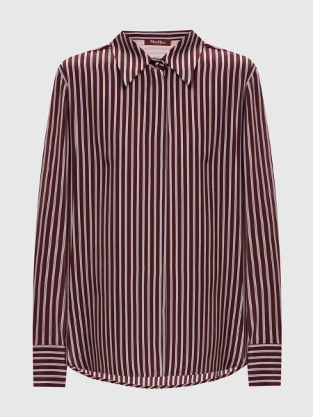 Бордова блуза FLIRT із шовку Max Mara