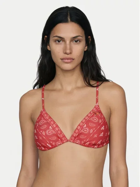 Roxy Gornji del bikini Beach Bandana rdeča