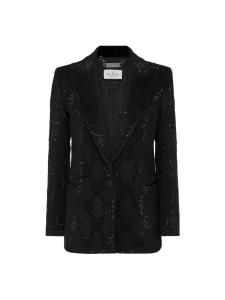 Marynarka Philipp Plein wełniana czarna