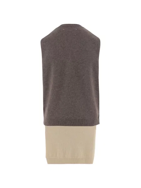 Top Maison Margiela fără mâneci maro