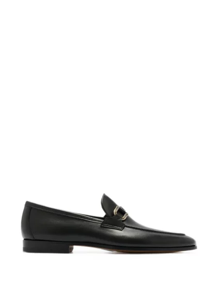 Pantofi loafer Magnanni din piele cu cataramă negru
