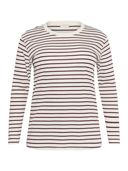 KAFFE CURVE Majica KCwinni črna bela