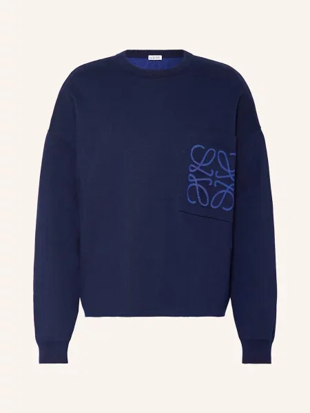 Loewe Sweter blau granatowy