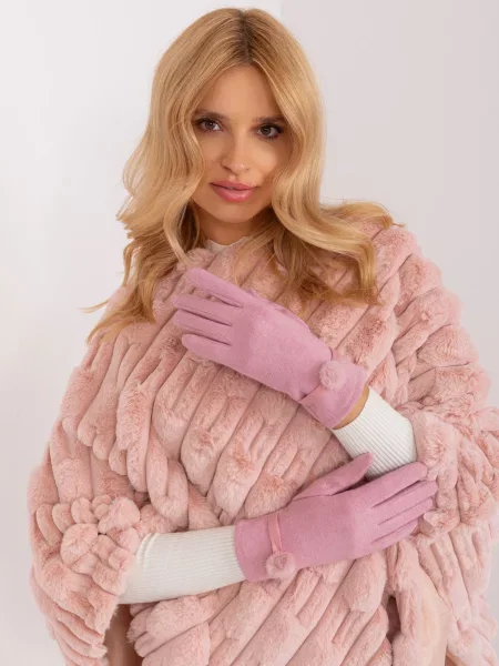 Mănuși Fashionhunters roz