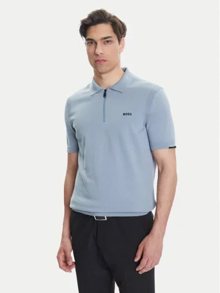 BOSS Поло K_Ever-X PS Regular Fit сірий