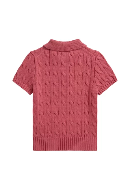 Koszulka polo dziecięca Polo Ralph Lauren różowa