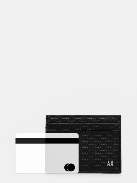Portofel Eax din piele negru