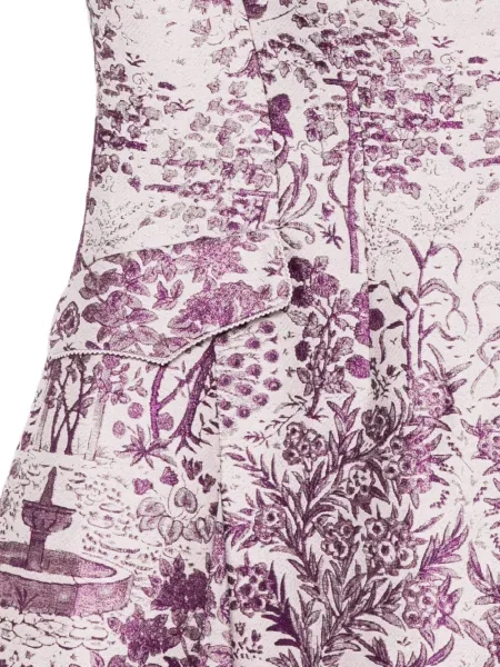 Rochie midi Shiatzy Chen din jacard violet