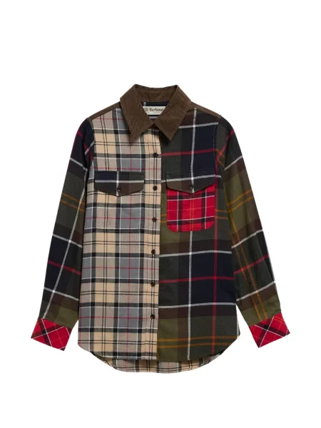 Kostkovaná košile Barbour International zelená