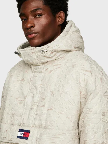 Детская джинсовая куртка Tommy Jeans бежевая
