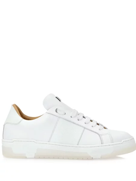 Sneakerși Philipp Plein din piele alb
