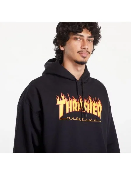Geacă Thrasher cu glugă negru