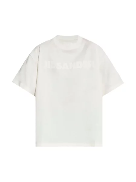 Koszulka Jil Sander z logo biała
