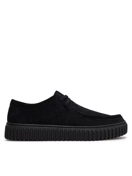 Półbuty Clarks koronkowe czarne