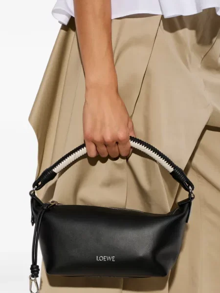 Geantă shopper Loewe țesută negru