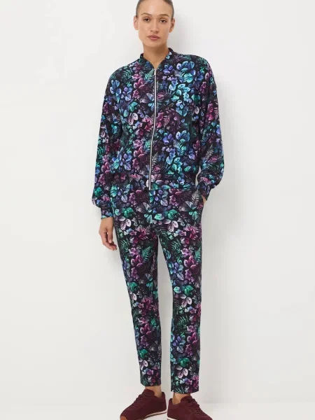 Medicine spodnie dresowe wzorzyste czarny