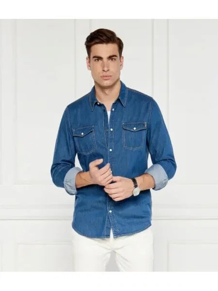 Pepe Jeans London De blugi cămașă albastru