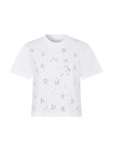 Koszulka Rabanne z ćwiekami biała