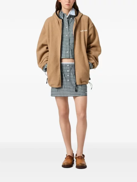 Hanorac cu glugă Miu Miu din fleece