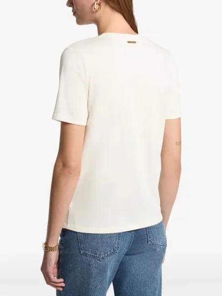 Tricou Michael Kors cu autograf alb
