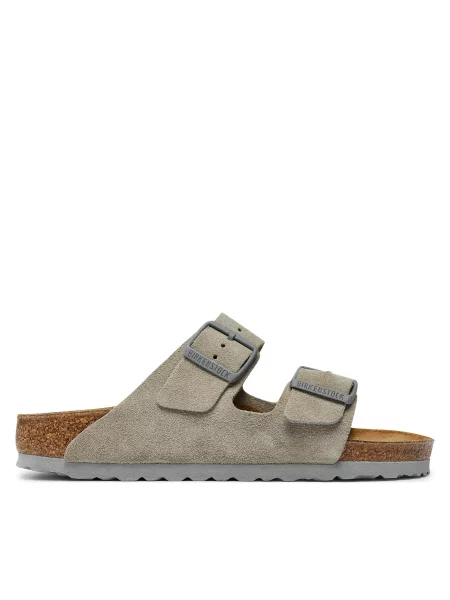 Замшеві кросівки Birkenstock з камінням бежеві