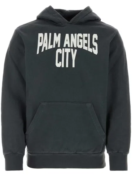 Hanorac cu glugă Palm Angels cu imagine gri