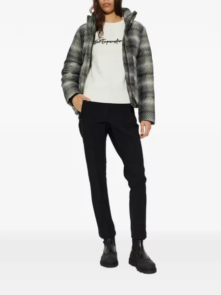Pulover Ea7 Emporio Armani cu broderie alb