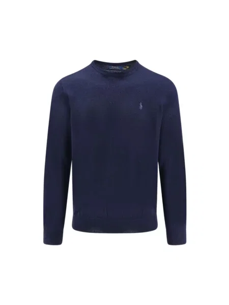 Sweter Polo Ralph Lauren wełniany niebieski