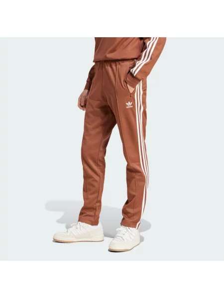 Spodnie dresowe Adicolor Classics Beckenbauer brązowe