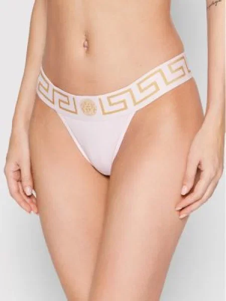 Versace Kalhotky string Greca růžová
