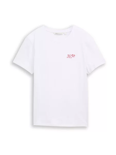 TOM TAILOR DENIM Tricou alb