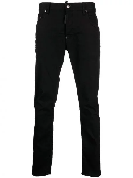 Blugi Dsquared2 cu autograf negru