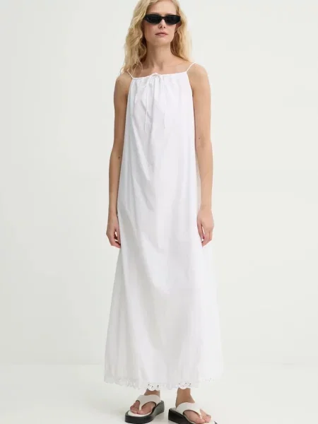 By Malene Birger rochie din ELIZABETH maxi drept alb