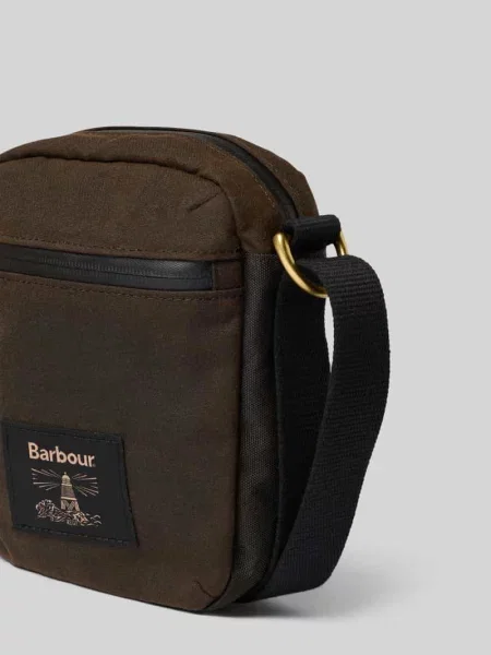 Torba na ramię z czystej bawełny Barbour zielona