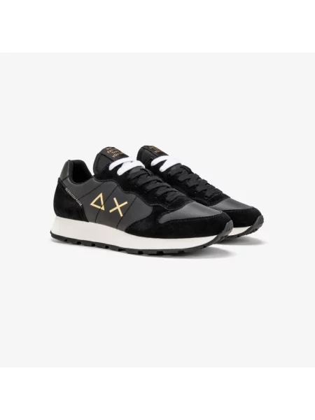 Sneakersy Sun68 zamszowe czarne