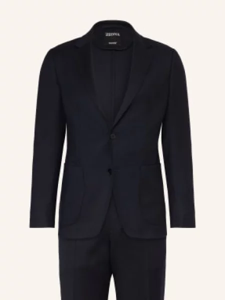 Zegna Garnitur Drop 8 O Kroju Extra Slim Fit blau granatowy