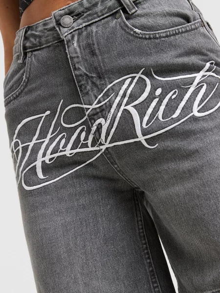 Hoodrich Szorty Denim Jorts Solace szare