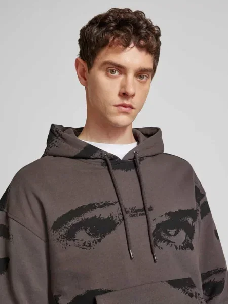 Bluza z kapturem i kieszenią kangurką model ‘SURVEILLANCE’ The Hundreds