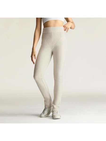 Pletené zimní kalhoty adidas by Stella McCartney šedé