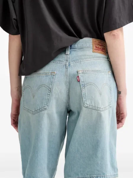 Curea Levi's® cu broderie cu cataramă cu dungi albastru
