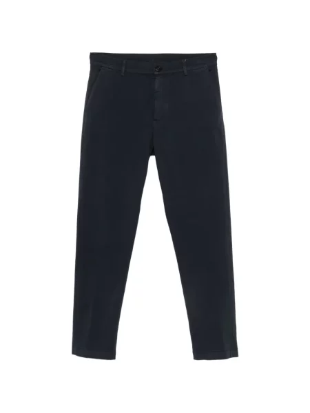 Pantaloni Canali din țesătură twill albastru