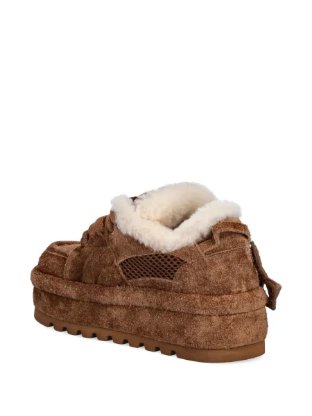 Sneakerși Naked Wolfe cu platformă maro
