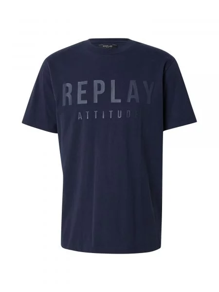 REPLAY Tricou marin / bleumarin albastru