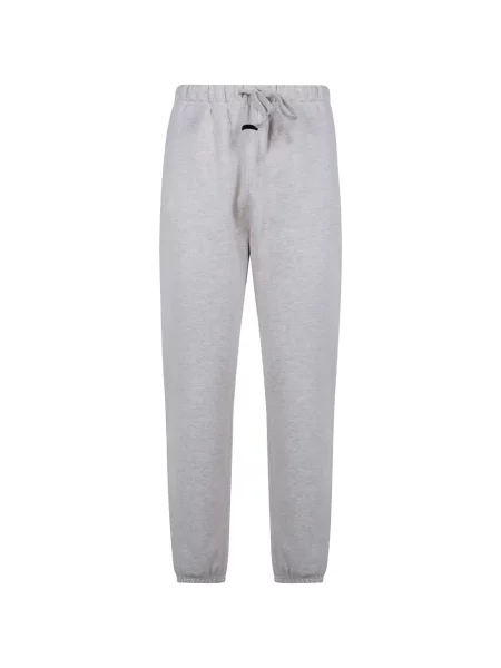 Pantaloni Fear Of God Essentials cu broderie alergare gri