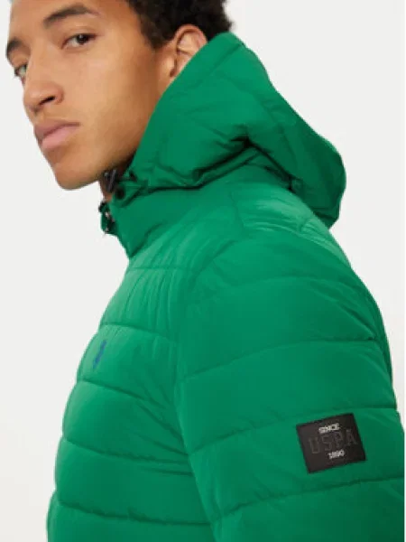 U.S. Polo Assn. Vatovaná bunda zelená