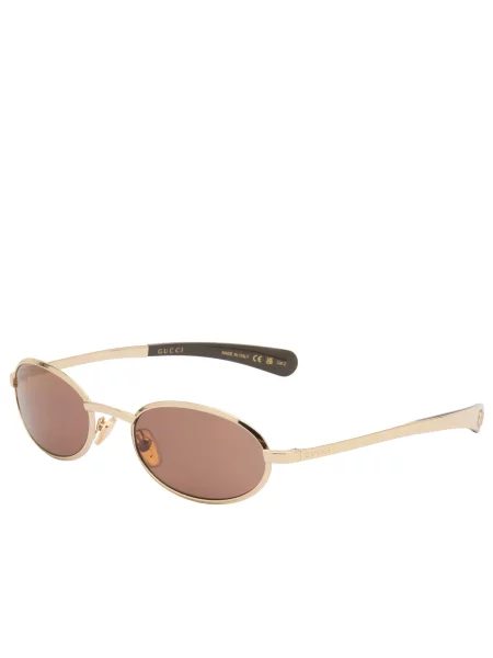 Okulary przeciwsłoneczne Gucci brązowe