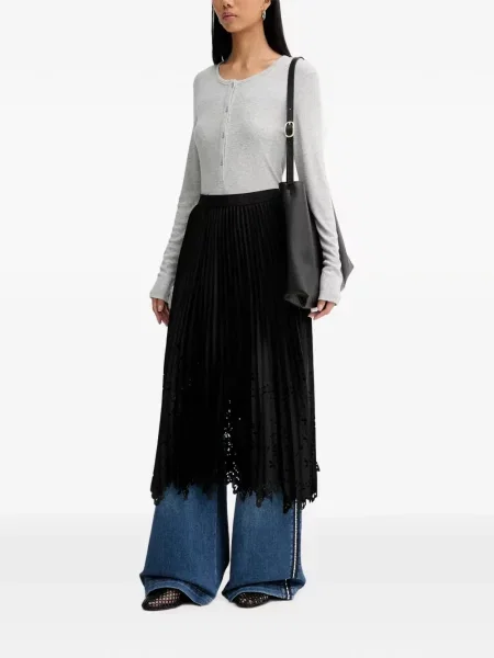 Lung tricou Munthe tricotate gri